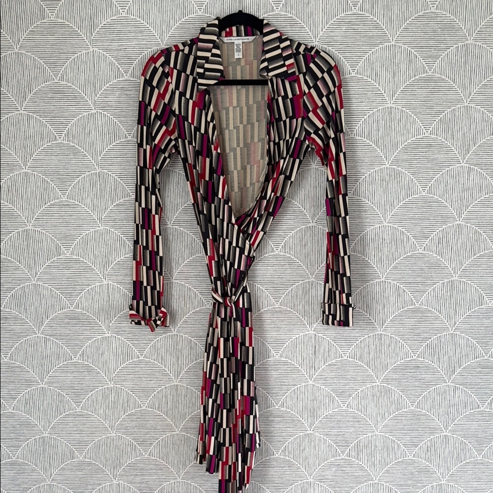 Diane Von Furstenberg Striped Silk Dress
